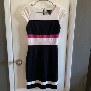 Black and Pink White House Black Market Dress